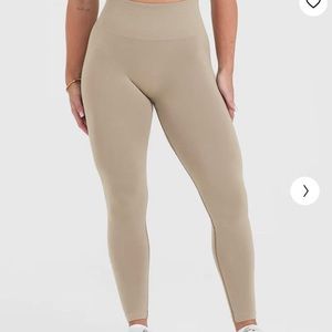NWT Oner Active EFFORTLESS SEAMLESS LEGGINGS Washed Sandstone S or M Regular/Sh